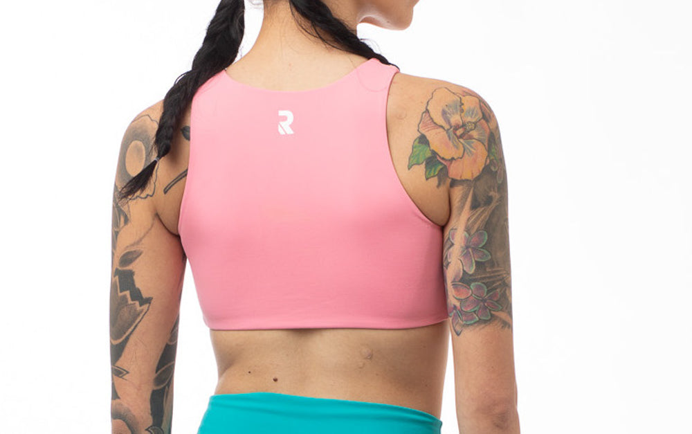 Olivia Keyhole Sports Bra, Light Pink – Reaux Sport